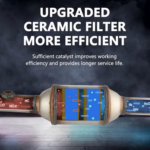 Catalytic Converters Front Compatible with Gasket Fit for 2003-2007 Honda Accord 2.4L in Kuwait