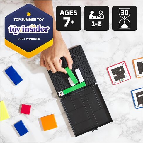 Rubik's Capture, Pack & Go Fast-Paced Problem-Solving Strategy Travel-Sized Two-Player Puzzle Board Game Fidget Toy, for Adults & Kids Ages 8 and up in Saudi Arabia
