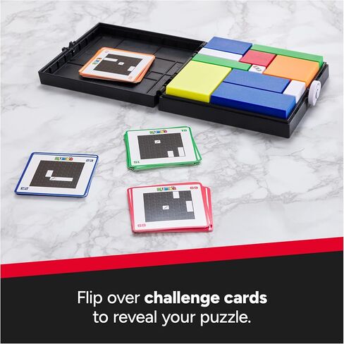 Rubik's Capture, Pack & Go Fast-Paced Problem-Solving Strategy Travel-Sized Two-Player Puzzle Board Game Fidget Toy, for Adults & Kids Ages 8 and up in Saudi Arabia