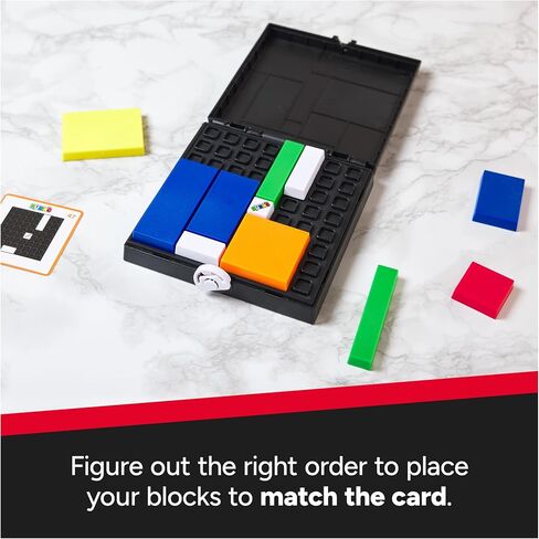 Rubik's Capture, Pack & Go Fast-Paced Problem-Solving Strategy Travel-Sized Two-Player Puzzle Board Game Fidget Toy, for Adults & Kids Ages 8 and up in Saudi Arabia