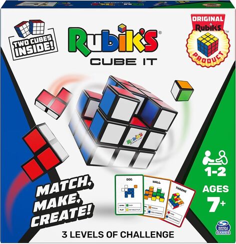 Rubik's Capture, Pack & Go Fast-Paced Problem-Solving Strategy Travel-Sized Two-Player Puzzle Board Game Fidget Toy, for Adults & Kids Ages 8 and up in Saudi Arabia