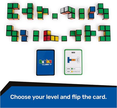 Rubik's Capture, Pack & Go Fast-Paced Problem-Solving Strategy Travel-Sized Two-Player Puzzle Board Game Fidget Toy, for Adults & Kids Ages 8 and up in Saudi Arabia