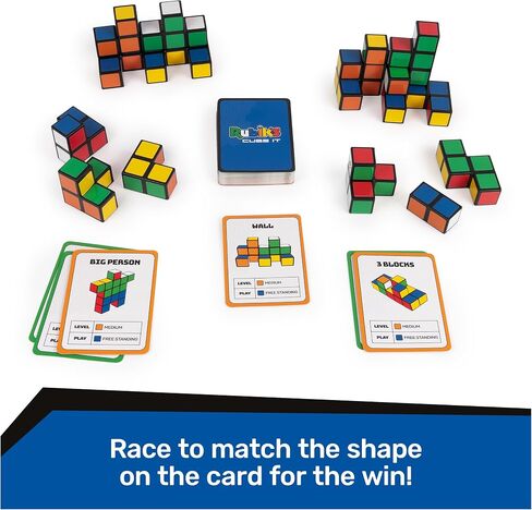 Rubik's Capture, Pack & Go Fast-Paced Problem-Solving Strategy Travel-Sized Two-Player Puzzle Board Game Fidget Toy, for Adults & Kids Ages 8 and up in Saudi Arabia