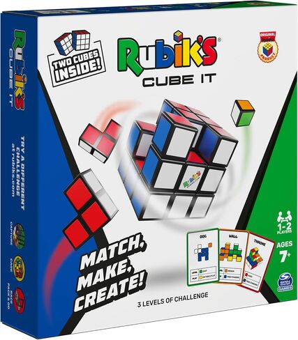 Rubik's Capture, Pack & Go Fast-Paced Problem-Solving Strategy Travel-Sized Two-Player Puzzle Board Game Fidget Toy, for Adults & Kids Ages 8 and up in Saudi Arabia
