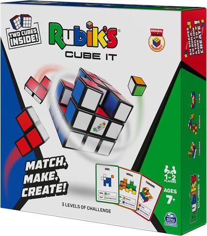 Rubik's Capture, Pack & Go Fast-Paced Problem-Solving Strategy Travel-Sized Two-Player Puzzle Board Game Fidget Toy, for Adults & Kids Ages 8 and up in Saudi Arabia