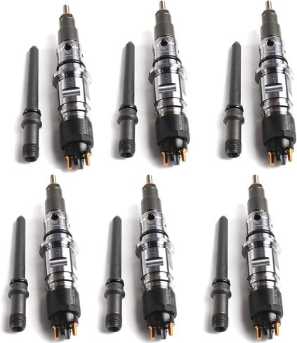 0445120050 حاقن الوقود 6 قطع متوافق مع دودج رام 2500 3500 الكمون 6.7L 2007-2012 محرك الديزل استبدال OE 0445120193 0445120185 68027067AA 986435518 in Kuwait