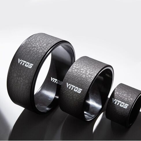 Vitos Yoga Foam Roller Wheel - Back Stretcher Ring, Yoga Backbend Trainer Accessories Tools for Back Pain Relief & Stretching in Saudi Arabia