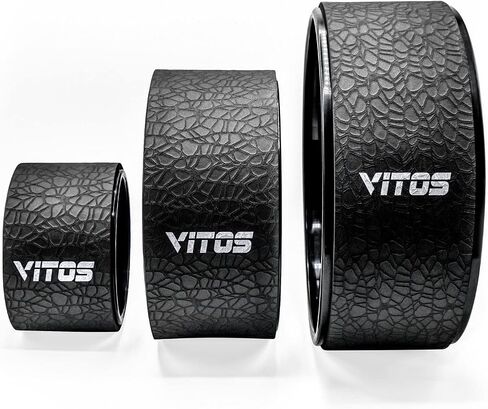 Vitos Yoga Foam Roller Wheel - Back Stretcher Ring, Yoga Backbend Trainer Accessories Tools for Back Pain Relief & Stretching in Saudi Arabia