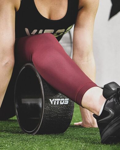 Vitos Yoga Foam Roller Wheel - Back Stretcher Ring, Yoga Backbend Trainer Accessories Tools for Back Pain Relief & Stretching in Saudi Arabia