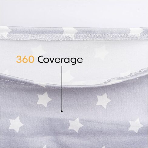 Nursing Covers for Breastfeeding Infant Car Seat Cover Easy-Use Car Seat Cover Poncho Infinity Scarf Baby Accessories by Zokani (Baby Blue) in Saudi Arabia