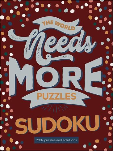 TF PUBLISHING - The World Needs More Sudoku Puzzle Book - Spiral Puzzle and Activity Pad - Over 200 Puzzles and Solutions - Stimulating Brain Booster - Four Difficulty Skill Levels - 6" x 8" in Saudi Arabia