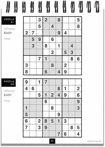 TF PUBLISHING - The World Needs More Sudoku Puzzle Book - Spiral Puzzle and Activity Pad - Over 200 Puzzles and Solutions - Stimulating Brain Booster - Four Difficulty Skill Levels - 6" x 8" in Saudi Arabia