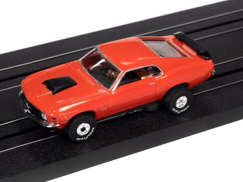 Auto World Thunderjet OK Used Cars 1970 Ford Mustang Boss 429 (برتقالي) HO Scale Slot Car in Kuwait