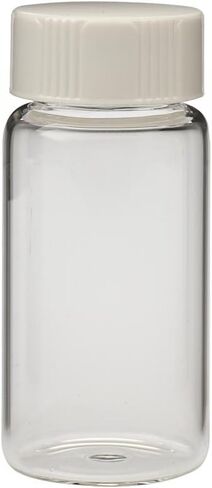 Wheaton 986548 Borosilicate Glass 20mL Liquid Scintillation Vial, with 22-400 White Urea Polyethylene Disc Lined Screw Cap Attached in Saudi Arabia