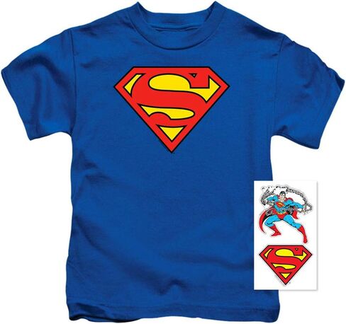 Popfunk Classic Juvenile Superman Classic Logo T Shirt & Stickers in Saudi Arabia