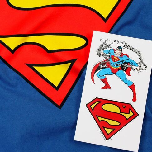 Popfunk Classic Juvenile Superman Classic Logo T Shirt & Stickers in Saudi Arabia