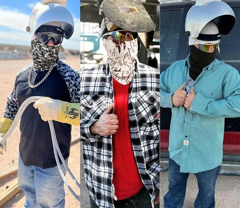 BOCOMAL FR Neck Gaiters Face Mask 7oz Mightweight Flame Resistant Welding Hood NFPA2112 CAT2 in Saudi Arabia