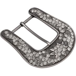 Western Belt Buckle for Men & Women - Silver Cowboy Buckle, Engraved Floral Design, 1.5" Belt Replacement in Saudi Arabia