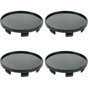 4 Pcs 64mm ABS Snap-in Type Wheel Center Hub Cap 64mm Clip to Clip Compatible with Volvo if Applicable (Black Base) in Kuwait