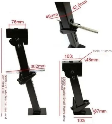 2 Pack Trailer Stabilizer Jacks Support Leg Lift Handle for Camping Trailers Campers Outdoor Travel Accessories (Black) in Saudi Arabia