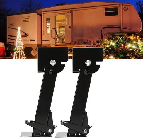 2 Pack Stabilizer Jacks Iron 650 Pound Support 1000 Pound Lifting Capacity Adjustable Telescoping Outriggers for RVs and Camper Vans in Saudi Arabia