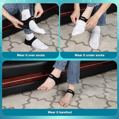 2 أزواج من حماة التهاب اللفافة اللفافة ، أكواب الكعب لتخفيف الألم ودعم التهاب الأوتار ، وسادة الكعب القابلة للتعديل للتنفس للمشي والرياضة واليوغا والاستخدام المنزلي (صغير) in Kuwait