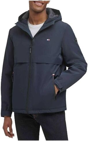 Tommy Hilfiger Men's Performance Winter Hooded Jacket Navy XXL in Saudi Arabia