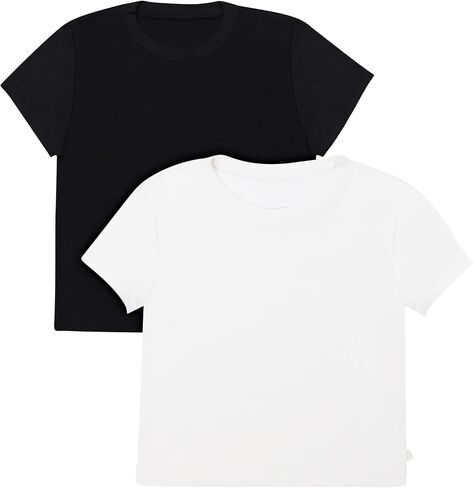Hanes Womens Originals Baby Doll Tee, 2-Pack, Comfywear Supersoft Rib T-Shirt, Loungewear Pack in Saudi Arabia