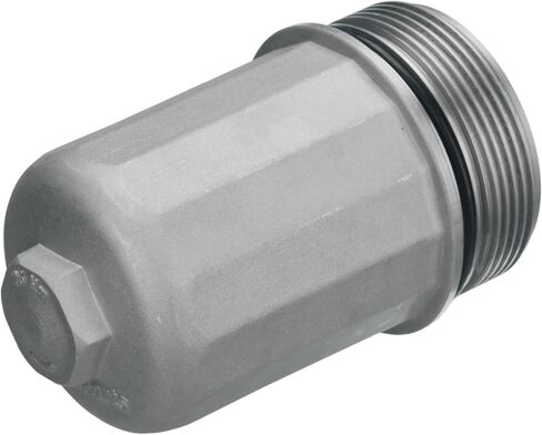 URO Parts 99610702055 Oil Filter Cover, Aluminum vs OEM is plastic in Saudi Arabia