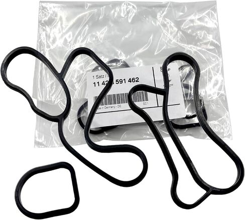 قطع غيار OEM 11428591460 ، B38 B46 B46 B37 B36 B47 حشية مرشح زيت المحرك ، متوافق مع 2013-2023 BMW MINI Cooper 230i 330e 430i 530e x1 x2 x3 x3 x4 kit ، 114285757899 11425b3a1a in Kuwait
