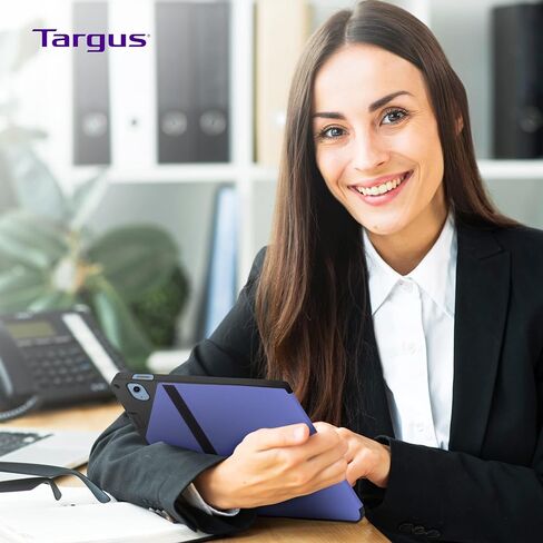 Targus VersaVu iPad 10th Generation Case 2022 iPad 10.9 Inch Case, iPad 10 Case 360 Degree Rotating Military Grade Drop Protection Cover for 10.9" iPad 10th Gen 2022 Magnetic Close, Black (THZ935GL) in Saudi Arabia
