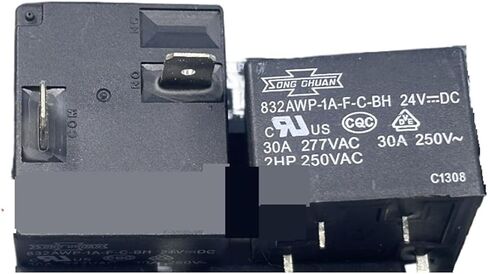 1pcs Relay 832AWP-1A-F-C-BH 24VDC Water Heater Relay 24V 30A 4pins in Saudi Arabia