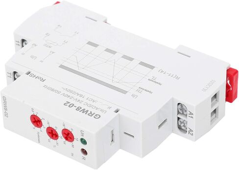Dioche Temperature Control Relay with LED Indicator for DIN Rail Installation, ACDC 24V-240V, Adjustable Temperature Range -15°C to +45°C in Saudi Arabia
