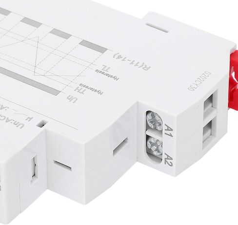 Dioche Temperature Control Relay with LED Indicator for DIN Rail Installation, ACDC 24V-240V, Adjustable Temperature Range -15°C to +45°C in Saudi Arabia