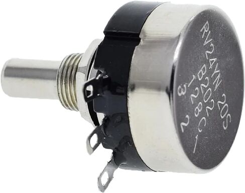 RV24yn20s Potentiometer ، 500 أوم - 200 كيلو أوم ، سبيكة معدنية ، 0.25 واط ، 10 ٪ التسامح (250 كيلو أوم) in Saudi Arabia