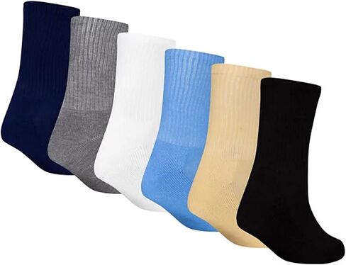 AIR JORDAN 6-pack Kids' Crew Socks, 5Y-7Y/9-11 (Sock Size) in Saudi Arabia
