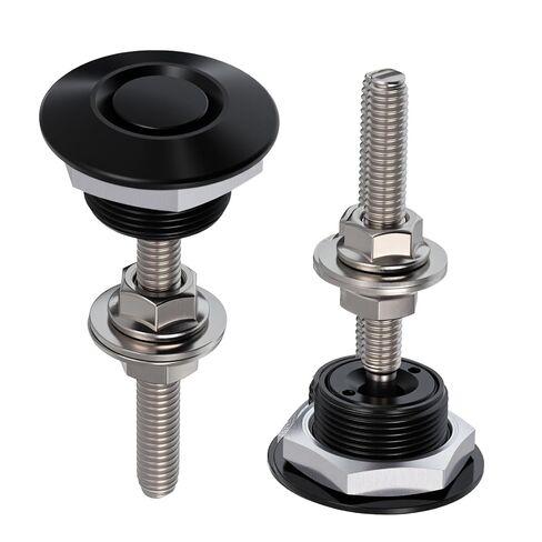 2 Pcs Universal Hood Pins Quick Latch Bumper Release Quick Release Bumper Latch Clips Engine Hood Pin Kit for Car License Plate Lock Clip (Diameter 1.25 Inch, Black) in Kuwait