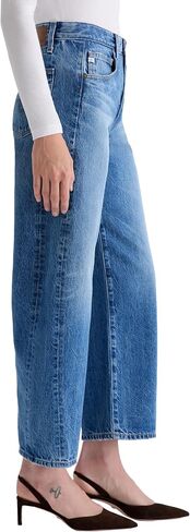 AG Adriano Goldschmied Women's Hattie High Rise Barrel in Candid in Saudi Arabia