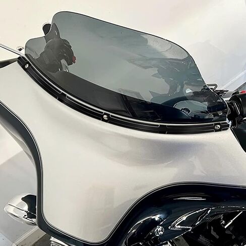 HDBUBALUS Windshield Trim Windscreen Trim Fit for Harley Touring Electra Street Glide Ultra Limited Tri Glide 1996-2013 Black in Saudi Arabia