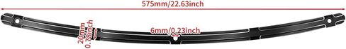 HDBUBALUS Windshield Trim Windscreen Trim Fit for Harley Touring Electra Street Glide Ultra Limited Tri Glide 1996-2013 Black in Saudi Arabia