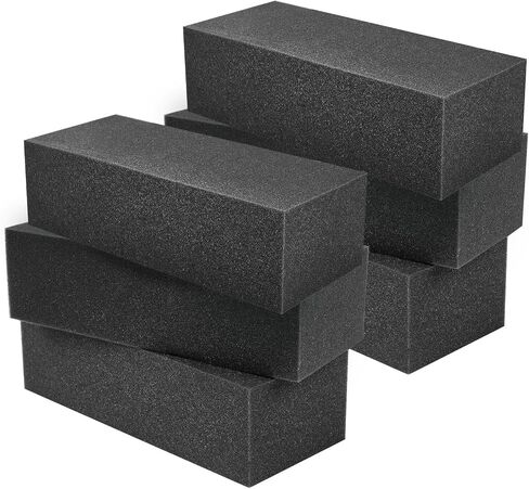 Frienda 6 Pack Fuel Cell Safety Foam Block Black 14 × 4 × 6 بوصات ، إدراج Foam Foam FOAM التثبيت السهل لمنع الوقود من الغاز ، و E85 ، ووقود الميثان in Kuwait