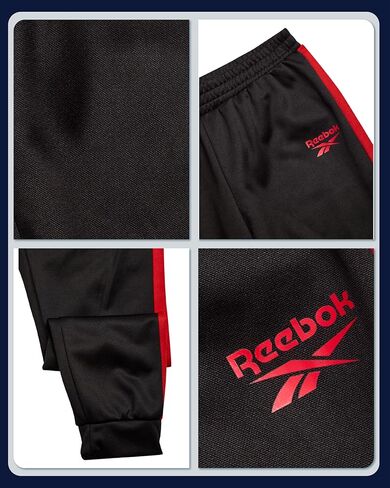 Reebok Boys Sweatpants - Active Performance Tricot Boys Joggers Athletic Pants with Elastic Waistband (Sizes Run Small) in Kuwait
