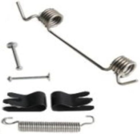 KarParts360 For Chevy Silverado 2500 1999-2010 Parking Brake Hold Down Spring Rear | With Clips and Pins | 42MM Shoe Width | 102.58MM Shoe Length in Saudi Arabia