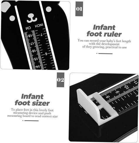 Measuring Device for Ages and Smooth Shoe Measurement Tool with Easy-read Scale for Accurate Feet Tracking and Shoe Fitting in Kuwait