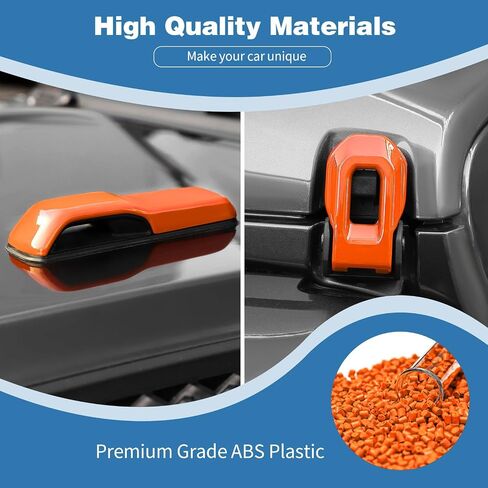 for Jeep JL Hood Decal Latch Trim Cover Fit for Jeep Wrangler JL JLU 2018-Present for Gladiator JT 2020-Present Light Blue Exterior Accessories 4pcs in Saudi Arabia