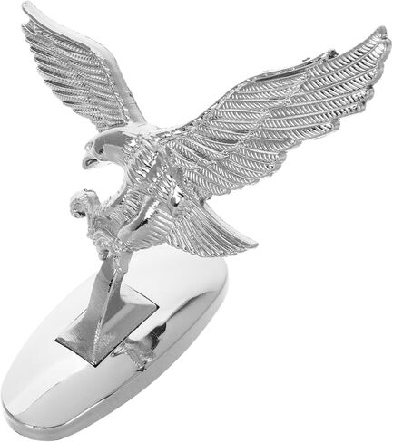 Metal Eagle Hood Hood Decoration دراجات نارية شارة متينة لتصميم السيارات لتصميم السيارات بدون جهد ترقية جمالية فريدة من نوعها للسيارات والدراجات in Saudi Arabia