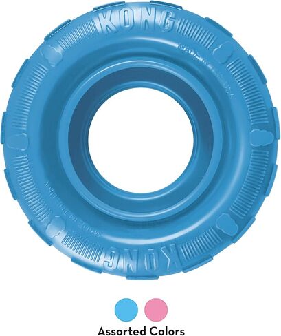 KONG - Tires - Durable Rubber Chew Toy and Treat Dispenser for Power Chewers - for Medium/Large Dogs in Kuwait