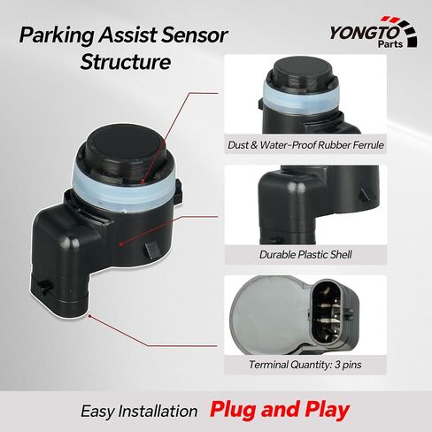 6MK25TZZAA 4Pcs Reverse Backup Parking Assist Sensor Compatible with Ram 1500/2500/3500 2019-2023, Dodge Durango 2023, Jeep Gladiator 2020-2023, Wrangler 2018-2023 Replace OE 6MK25VCAAA in Saudi Arabia
