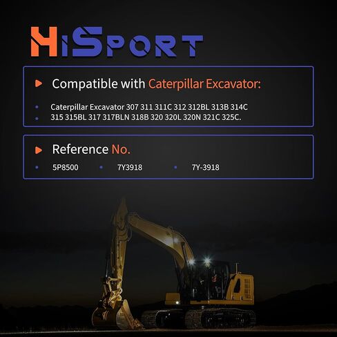 HiSport Ignition Starter Switch Compatible with Caterpiller CAT 307 311 311C 312 312BL 313B 314C 315 315BL 317 317BLN 318B 320 320L 320N 321C 325C Excavator, Replace 5P8500 7Y3918 7Y-3918 in Saudi Arabia