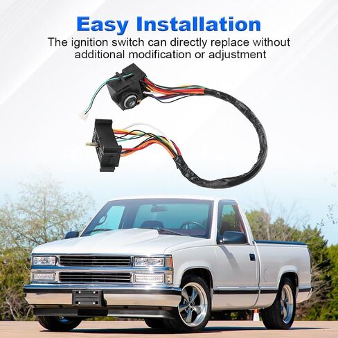 مفتاح الإشعال متوافق مع Chevy Blazer C1500 C2500 C3500 K1500 K2500 K3500 Tahoe GMC Suburban Sonoma Yukon 1995-1996 مع استبدال الإناث 12-PRONG و 2-PRONG لـ 26036311 in Saudi Arabia